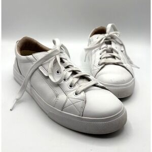 TAOS Plim Soul Lux Sneakers Women's‎ Size 7 White Leather Lace Up Shoe